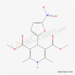 Molecular Structure of 55315-50-9 (dimethyl 2,6-dimethyl-4-(5-nitrofuran-2-yl)-1,4-dihydropyridine-3,5-dicarboxylate)