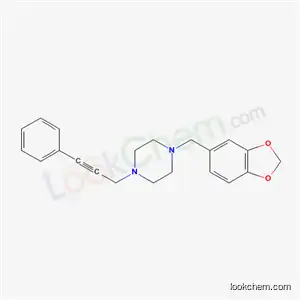 Molecular Structure of 55436-42-5 (1-(3,4-Methylenedioxybenzyl)-4-(3-phenyl-2-propynyl)piperazine)