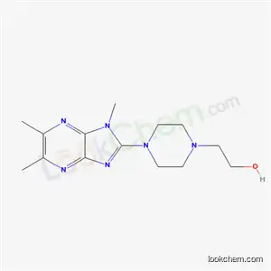 1-Piperazineethanol, 4-(1,5,b-trimethyl-1H-imidazo(4,5-b)pyrazin-2-yl)-