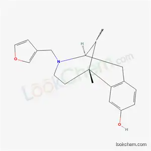 Molecular Structure of 56649-73-1 ([2R,6R,11R,(-)]-1,2,3,4,5,6-Hexahydro-6,11-dimethyl-3-(3-furanylmethyl)-2,6-methano-3-benzazocin-8-ol)