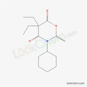 Molecular Structure of 56714-15-9 (3-cyclohexyl-5,5-diethyl-2-methylidene-1,3-oxazinane-4,6-dione)