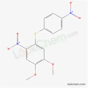 Benzene, 1,2-dimethoxy-4-nitro-5-((4-nitrophenyl)thio)-