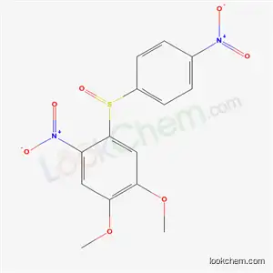 Molecular Structure of 56948-14-2 (1,2-dimethoxy-4-nitro-5-[(4-nitrophenyl)sulfinyl]benzene)