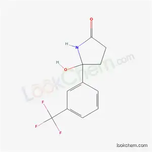 Molecular Structure of 56948-75-5 (5-hydroxy-5-[3-(trifluoromethyl)phenyl]pyrrolidin-2-one)