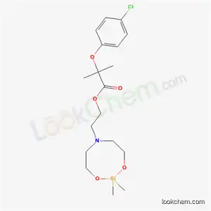 Molecular Structure of 57966-38-8 (2-(2,2-dimethyl-1,3,6,2-dioxazasilocan-6-yl)ethyl 2-(4-chlorophenoxy)-2-methylpropanoate)