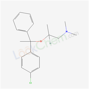 1-Propanamine,2-[1-(4-chlorophenyl)-1- phenylethoxy]-N,N-dimethyl- (5668-06-4)