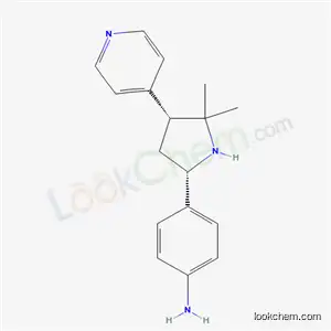 Benzenamine, 4-(5,5-dimethyl-4-(4-pyridinyl)-2-pyrrolidinyl)-, cis-(+-)-