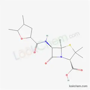 Molecular Structure of 61834-11-5 ((2S,5R,6R)-6-{[(4,5-dimethyltetrahydrofuran-2-yl)carbonyl]amino}-3,3-dimethyl-7-oxo-4-thia-1-azabicyclo[3.2.0]heptane-2-carboxylic acid (non-preferred name))
