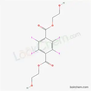 Molecular Structure of 61838-98-0 (Bis(2-hydroxyethyl) 2,3,5,6-tetraiodoterephthalate)