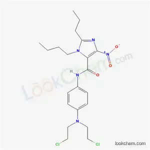 1H-Imidazole-5-carboxamide, N-(4-(bis(2-chloroethyl)amino)phenyl)-1-butyl-4-nitro-2-propyl-