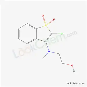 Molecular Structure of 62268-33-1 (2-[(2-chloro-1,1-dioxido-1-benzothiophen-3-yl)(methyl)amino]ethanol)