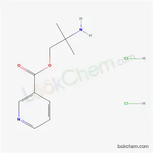 3-Pyridinecarboxylic acid, 2-amino-2-methylpropyl ester, dihydrochloride