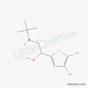 Molecular Structure of 62673-57-8 (2-tert-Butylamino-1-(4,5-dibromo-2-thienyl)ethanol)