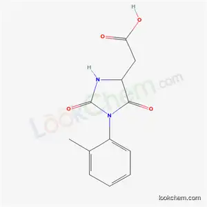 Molecular Structure of 62848-48-0 ([1-(2-methylphenyl)-2,5-dioxoimidazolidin-4-yl]acetic acid)