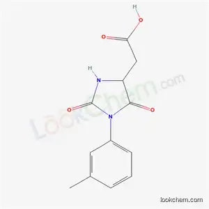 Molecular Structure of 62848-49-1 ([1-(3-methylphenyl)-2,5-dioxoimidazolidin-4-yl]acetic acid)