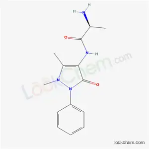 Molecular Structure of 62951-85-3 (N-(1,5-dimethyl-3-oxo-2-phenyl-2,3-dihydro-1H-pyrazol-4-yl)-L-alaninamide)
