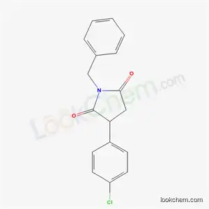 Molecular Structure of 63290-61-9 (1-benzyl-3-(4-chlorophenyl)pyrrolidine-2,5-dione)