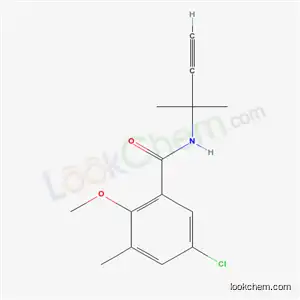 Molecular Structure of 63754-91-6 (5-chloro-N-(1,1-dimethylprop-2-yn-1-yl)-2-methoxy-3-methylbenzamide)