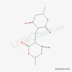 Molecular Structure of 63869-94-3 (3,3'-Methylenebis[5,6-dihydro-6-methyl-2H-pyran-2,4(3H)-dione])