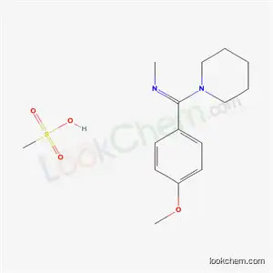 피페리딘, 1-((4-메톡시페닐)(메틸이미노)메틸)-, 모노메탄술포네이트