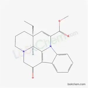 Molecular Structure of 65825-92-5 (methyl (3alpha,16alpha)-6-oxoeburnamenine-14-carboxylate)