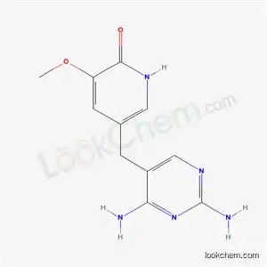 Molecular Structure of 65873-76-9 (5-[(2,4-Diamino-5-pyrimidinyl)methyl]-3-methoxy-2(1H)-pyridinone)