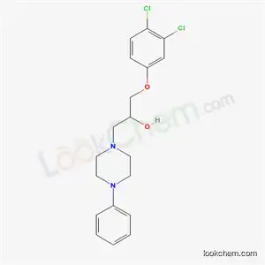 Molecular Structure of 66307-46-8 (α-[(3,4-Dichlorophenoxy)methyl]-4-phenyl-1-piperazineethanol)