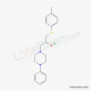 Molecular Structure of 66307-52-6 (α-[(p-Tolylthio)methyl]-4-phenyl-1-piperazineethanol)