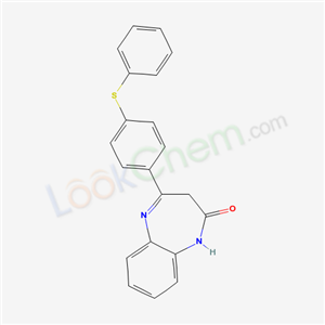 2H-1,5-BENZODIAZEPIN-2-ONE,1,3-DIHYDRO-4-(4-(PHENYLTHIO)PHENYL)-
