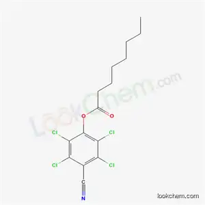 Octanoic acid, 4-cyano-2,3,5,6-tetrachlorophenyl ester