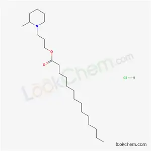 Myristic acid, 3-(2-methylpiperidino)propyl ester, hydrochloride