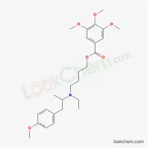 Molecular Structure of 67293-30-5 (3,4,5-Trimethoxybenzoic acid 4-[ethyl(4-methoxy-α-methylphenethyl)amino]butyl ester)