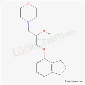 Molecular Structure of 67465-90-1 (1-(4-Indanyloxy)-3-morpholino-2-propanol)