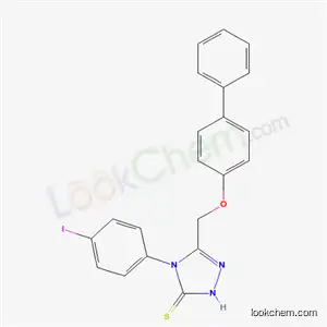 s-트리아졸-2-티올, 5-(4-비페녹시메틸)-1-(p-요오도페닐)-