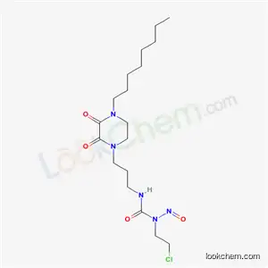 Molecular Structure of 69000-89-1 (1-(2-chloroethyl)-1-nitroso-3-[3-(4-octyl-2,3-dioxopiperazin-1-yl)propyl]urea)