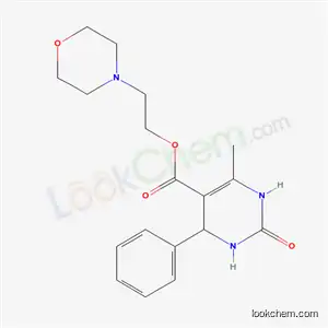 Molecular Structure of 69094-10-6 (1,2,3,4-Tetrahydro-6-methyl-2-oxo-4-phenyl-5-pyrimidinecarboxylic acid 2-(morpholino)ethyl ester)