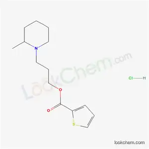 2-Thiophenecarboxylic acid, 3-(2-methylpiperidino)propyl ester, hydrochloride