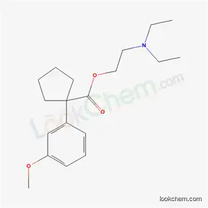 Molecular Structure of 69352-92-7 (1-(m-Methoxyphenyl)-1-cyclopentanecarboxylic acid 2-(diethylamino)ethyl ester)