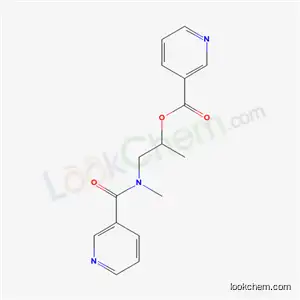 Molecular Structure of 69451-73-6 (1-methyl-2-[methyl(pyridin-3-ylcarbonyl)amino]ethyl pyridine-3-carboxylate)