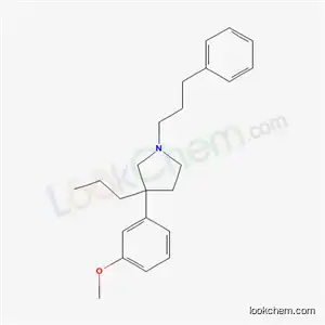 Molecular Structure of 69551-95-7 (3-(m-Methoxyphenyl)-1-(3-phenylpropyl)-3-propylpyrrolidine)