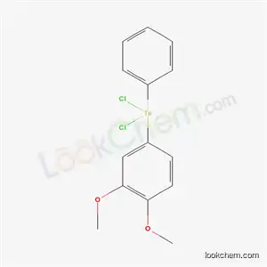 Molecular Structure of 70627-65-5 (Dichloro(3,4-dimethoxyphenyl)phenyltellurium(IV))