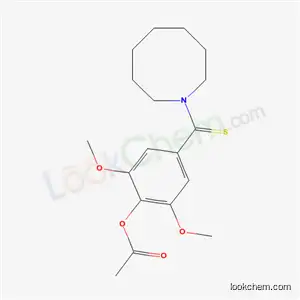 Azocine, octahydro-1-((4-(acetyloxy)-3,5-dimethoxyphenyl)thioxomethyl)-