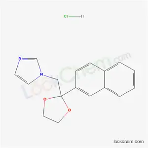 1H-Imidazole, 1-((2-(2-naphthalenyl)-1,3-dioxolan-2-yl)methyl)-, monohydrochloride