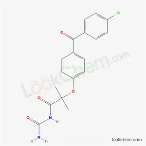 Propanamide, N-(aminocarbonyl)-2-(4-(4-chlorobenzoyl)phenoxy)-2-methyl-