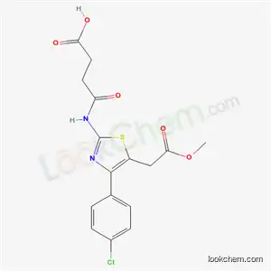 2-[(3-카르복시프로피오닐)아미노]-4-(4-클로로페닐)-5-티아졸아세트산 α-메틸 에스테르