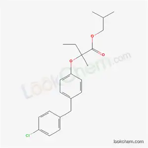 2-Methylpropyl (+-)-2-(4-((4-chlorophenyl)methyl)phenoxy)-2-methylbutanoate