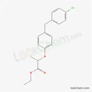 Molecular Structure of 71565-47-4 (ethyl 2-[4-(4-chlorobenzyl)phenoxy]propanoate)