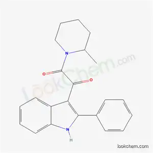 2-Methyl-1-(oxo(2-phenyl-1H-indol-3-yl)acetyl)piperidine