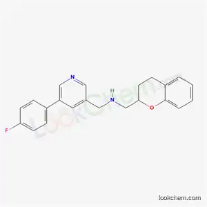 N-((3,4-Dihydro-2H-1-benzopyran-2-yl)methyl)-5-(4-fluorophenyl)-3-pyridinemethanamine
