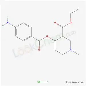 에틸 4- (4- 아미노 벤조일) 옥시 -1- 메틸-피 페리 딘 -3- 카복실 레이트 하이드로 클로로